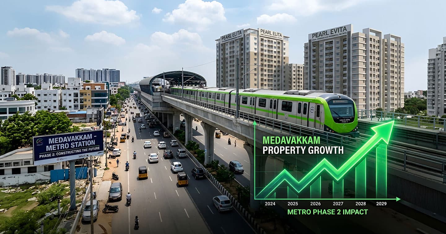 Chennai Metro Expansion: Medavakkam Property Price Predictions & Growth (2026-2031)